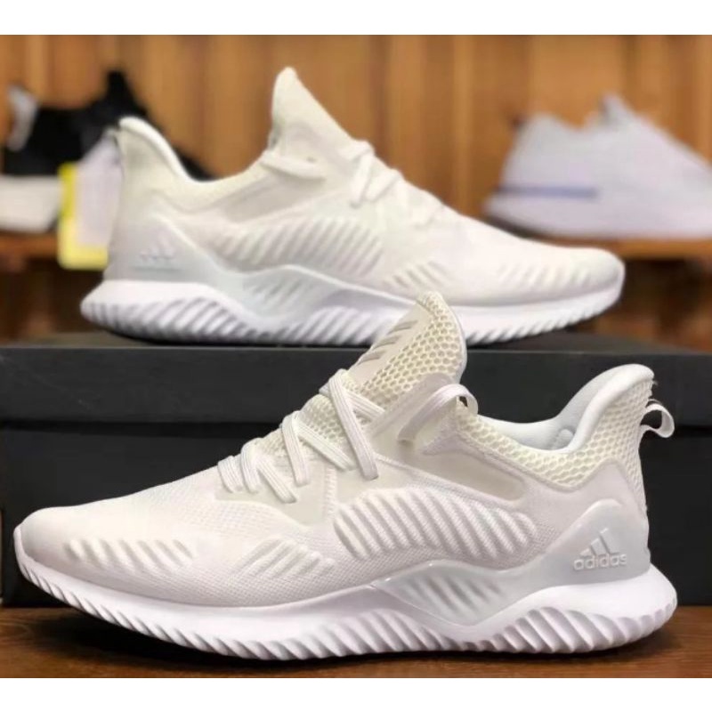 Adidas Alphabounce Beyond Triple White High Premium Original