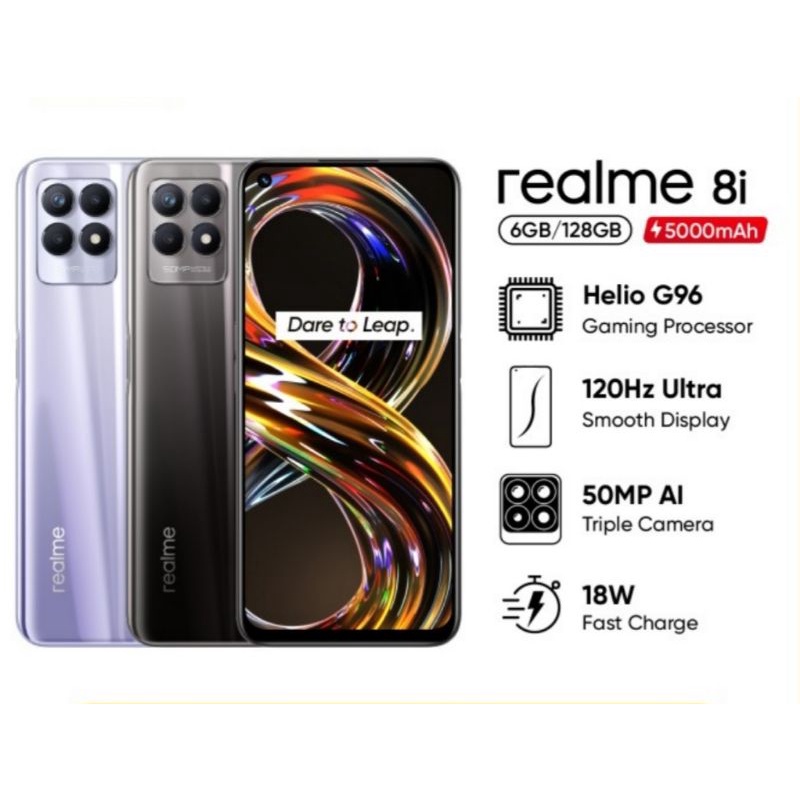 Jual Realme 8i 6 / 128 GB Helio G96 5000MAH, 50MP | Shopee Indonesia