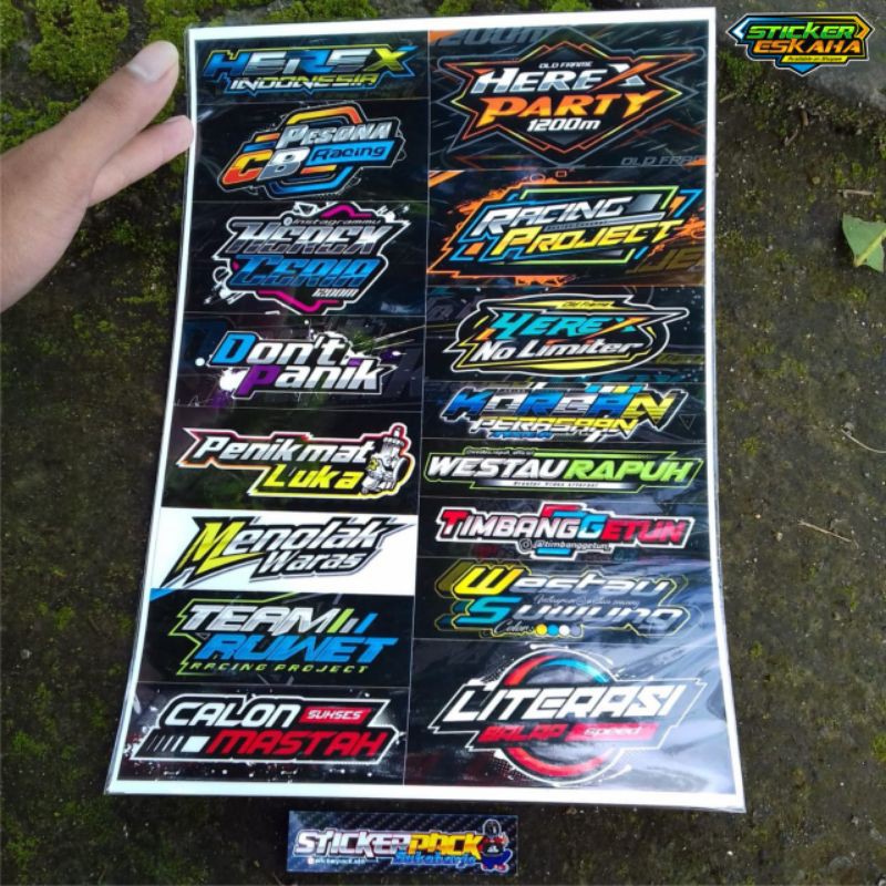 Jual Stiker Herex Sticker Racing Anti Air | Shopee Indonesia