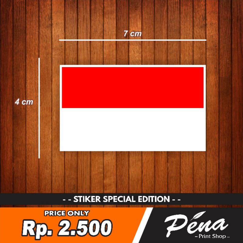 Jual Sticker Stiker Bendera Merah Putih Bendera Indonesia Shopee Indonesia 0452