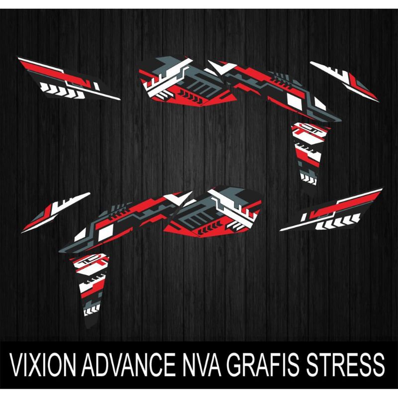 Jual Stiker Striping Decal Variasi Dan Laminasi Yamaha New Vixion Nva Grafis Shopee Indonesia 8818