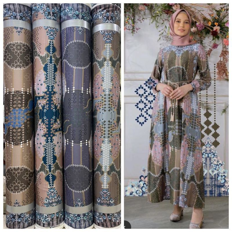 Jual kain gamis bahan premium silk (harga per 0,5 meter) Shopee Indonesia