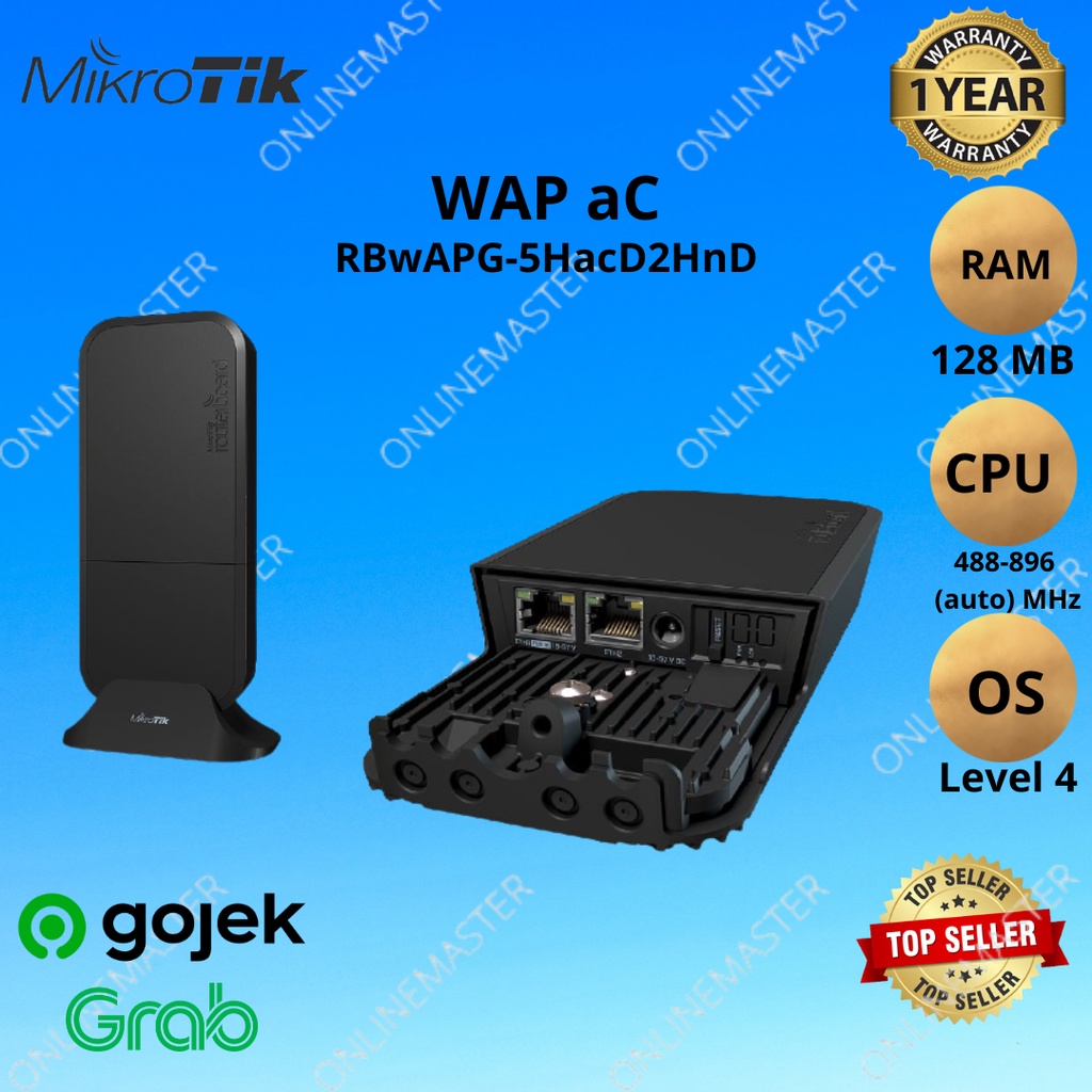Jual Mikrotik RBwAPG-5HacD2HnD-BE (wAP-AC-Black) Router Wireless ...