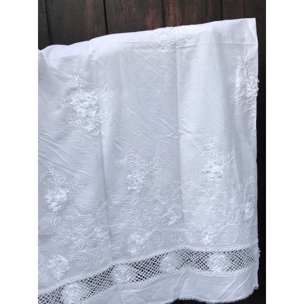 Jual kain kebaya katun motif jaring bunga | Shopee Indonesia