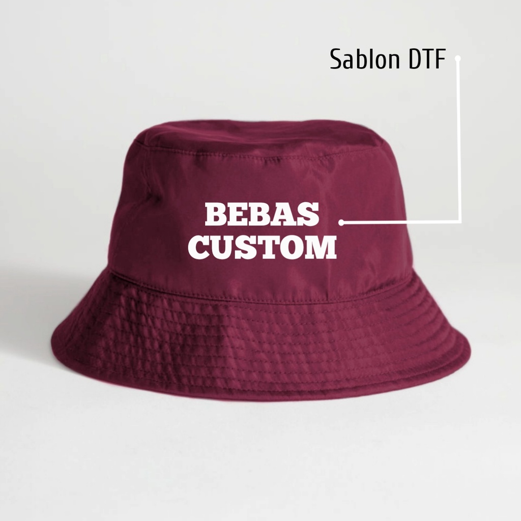 Jual Topi Bucket Hats Custom Desain Premium PRIA&WANITA Dewasa Topi ...