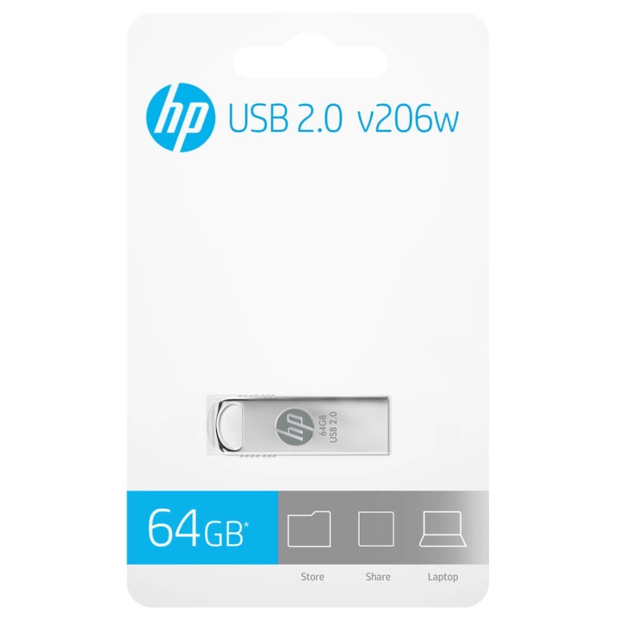 Jual HP Flash Disk Flashdisk 16GB 32GB 64GB USB 2.0 V206W Garansi Resmi ...