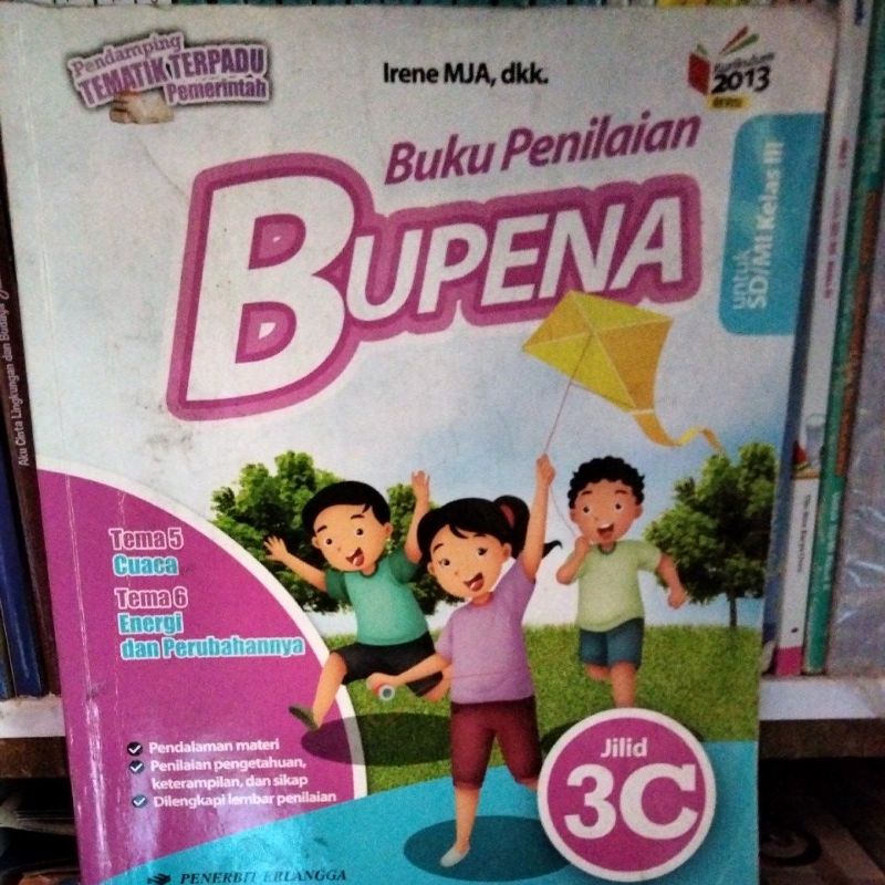 Jual BUKU PENILAIAN BUPENA JILID 3C UNTUK SD/MI KELAS III K2013 REVISI ...
