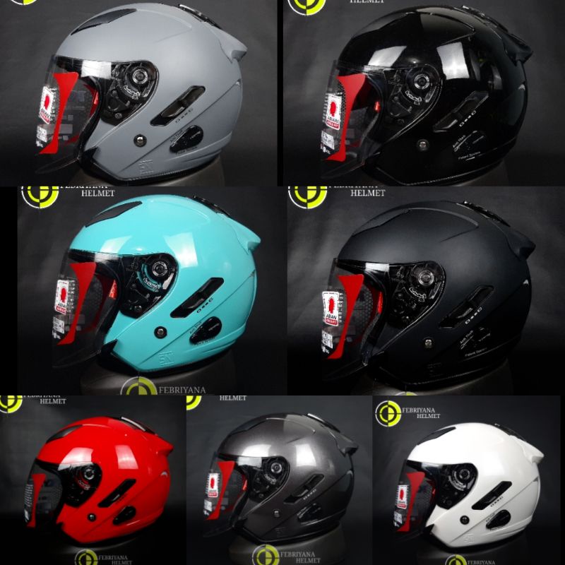 Jual KYT HELM GALAXY SLIDE FLAT R SOLID BLACK DOFF KYT GALAXY FLAT R