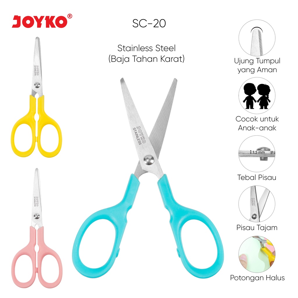 Jual Gunting Scissors Joyko SC-20 | Shopee Indonesia