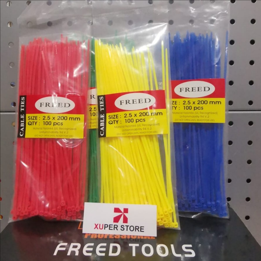 Jual Kabel Ties Warna Cm X Mm Freed Shopee Indonesia