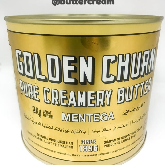 Jual Butter Mentega Golden Churn Butter Mentega Halal 2kg Mentega Butter Shopee Indonesia 4138