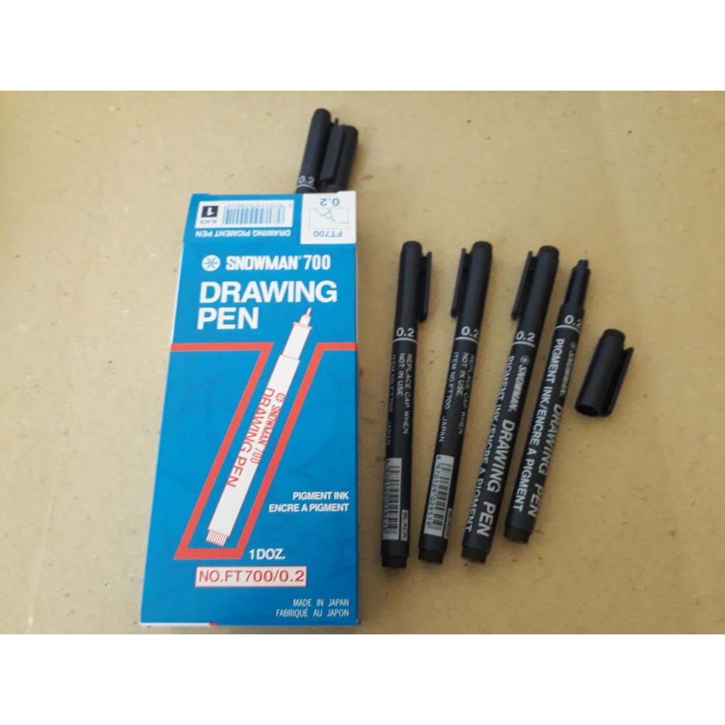 Jual Snowman-Drawing Pen 0.2 Warna Biru