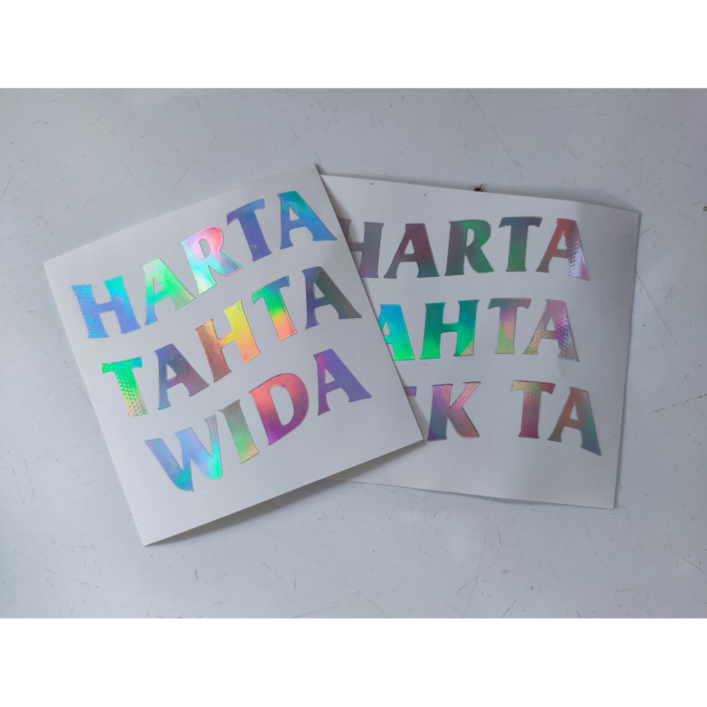 Jual Stiker Hologram Harta Tahta Wanita Custom Shopee Indonesia 4167