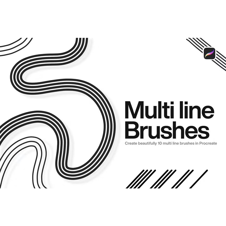 Jual Procreate Brush - 10 Multi Line Brushes Procreate | Shopee Indonesia