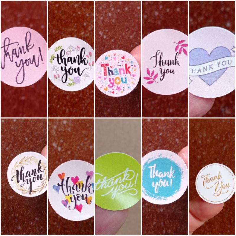 Jual STIKER THANK YOU BULAT | Shopee Indonesia