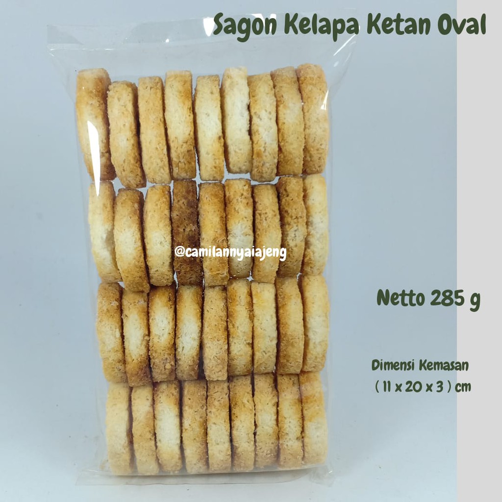 Jual Kue Sagon Ketan Kelapa Oval Camilan Tradisional Asli Khas Kebumen ...
