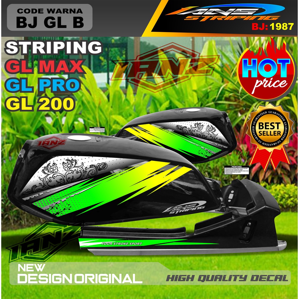 Jual Stiker Striping Honda Gl Max Termurah Striping Costum Gl Pro