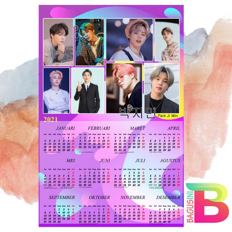 Jual [ COD ] KALENDER BTS / KALENDER DINDING / KALENDER 2021 / KALENDER