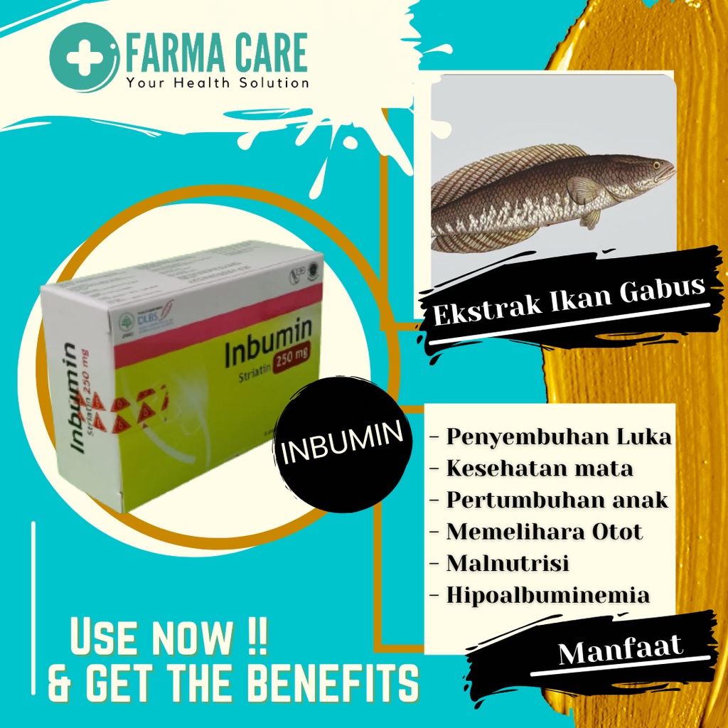 Jual INBUMIN ISI 30 TABLET EKSTRAK IKAN GABUS | Shopee Indonesia