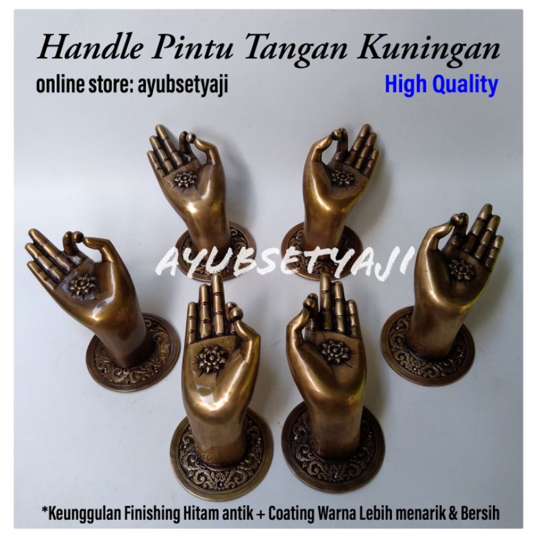 Jual Handle Pintu KUNINGAN model Tangan antik Hendle PINTU Tarikan