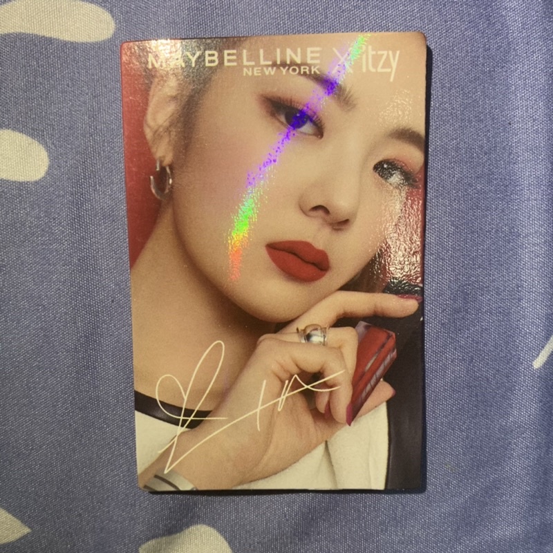 Jual Itzy X Maybelline Press Play Photocard Lia Shopee Indonesia