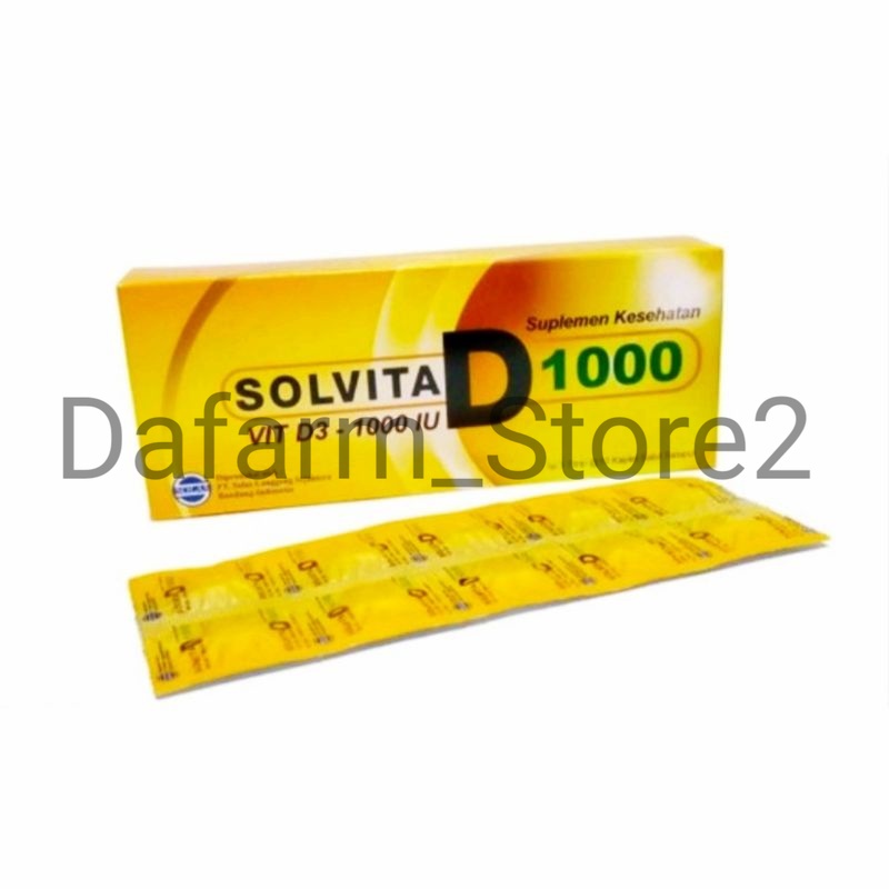 Jual Vitamin D 1000 IU Solvita / Vitamin D 1000 IU 10 Tablet Shopee