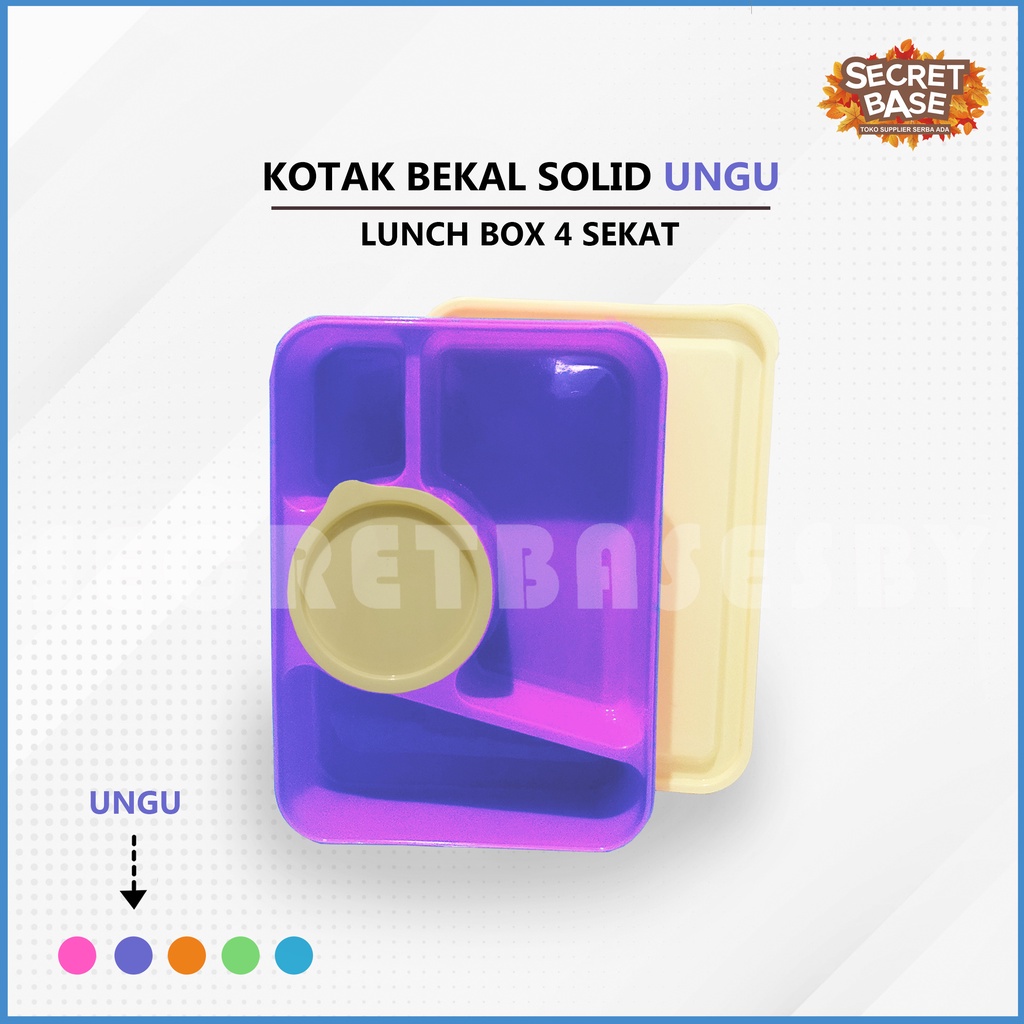 Jual KOTAK MAKAN BEKAL Food Grade Tahan Panas / Lunch box Anti Tumpah