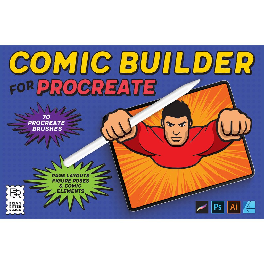 Jual Procreate Brush - Comic Builder for Procreate | Shopee Indonesia