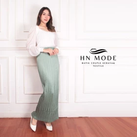 HN MODE Rok Plisket Polos Premium Satin Velvet Bawahan Rempel Polos Buat Formal Casual Look