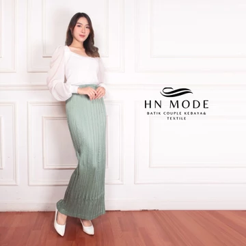 HN MODE Rok Plisket Polos Premium Satin Velvet Bawahan Rempel Polos Buat Formal Casual Look