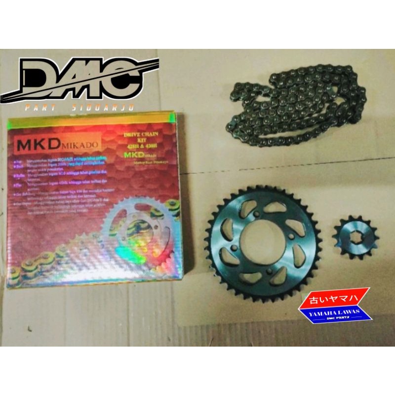 Jual Gear Chain Kit Rantai Gear Gir Set Yamaha Alfa Sigma Force Pnp V V Bahan Baja