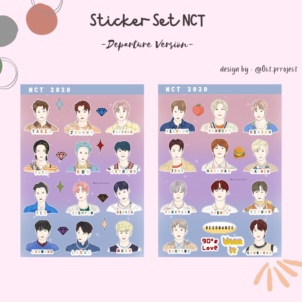 Jual Sticker NCT Departure Version / Sticker NCT Fanart | Shopee Indonesia