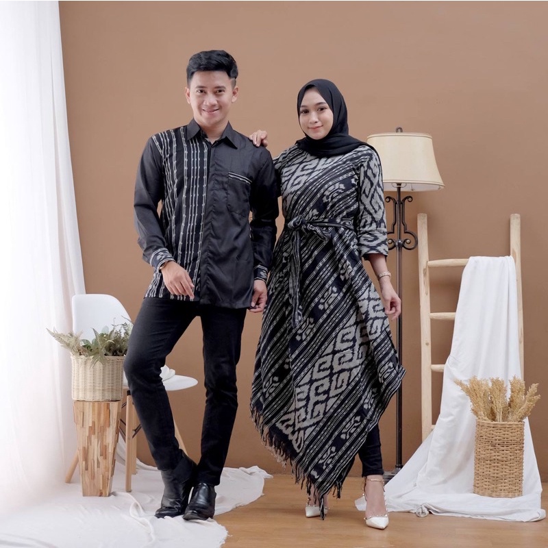 Jual Couple Tenun Toraja Hitam Debby Store Set Couple Tenun