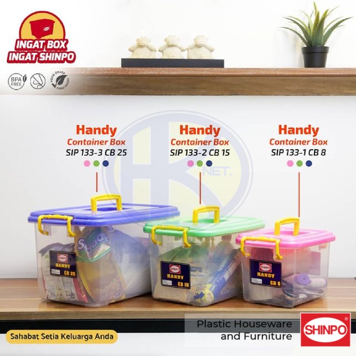 Jual HANDY CONTAINER BOX 15 LITER | Kontainer Boks Kotak Penyimpanan ...