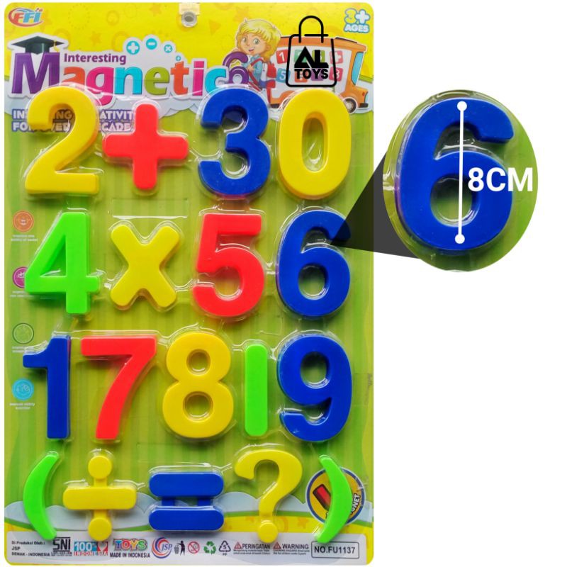 Jual MAINAN ABC ANGKA BELAJAR SUSUN HURUF DAN ANGKA ALPABET MAGNET ...