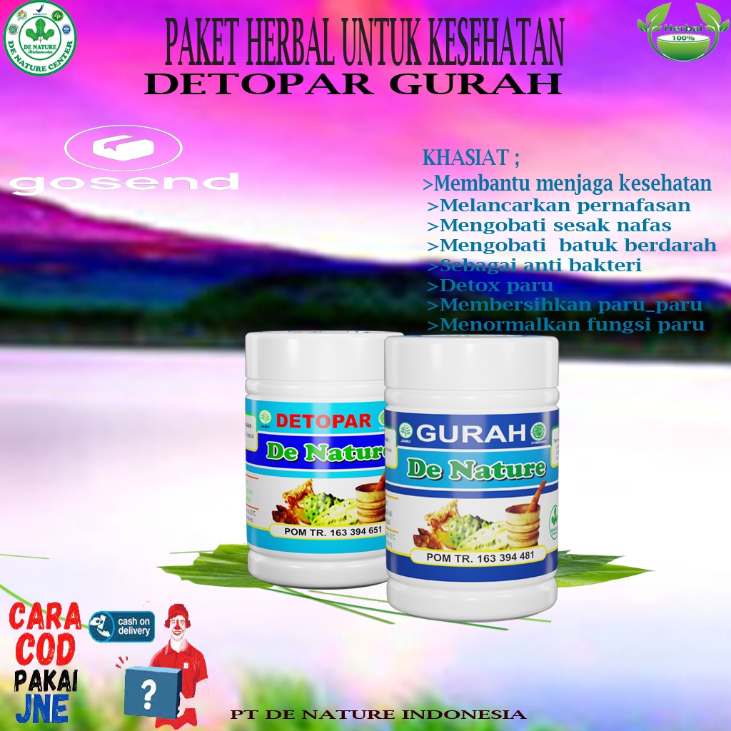 Jual Obat Pembersih Paru Paru Obat Penjernih Suara Detopar Dan Gurah De Nature 100 Original 1735