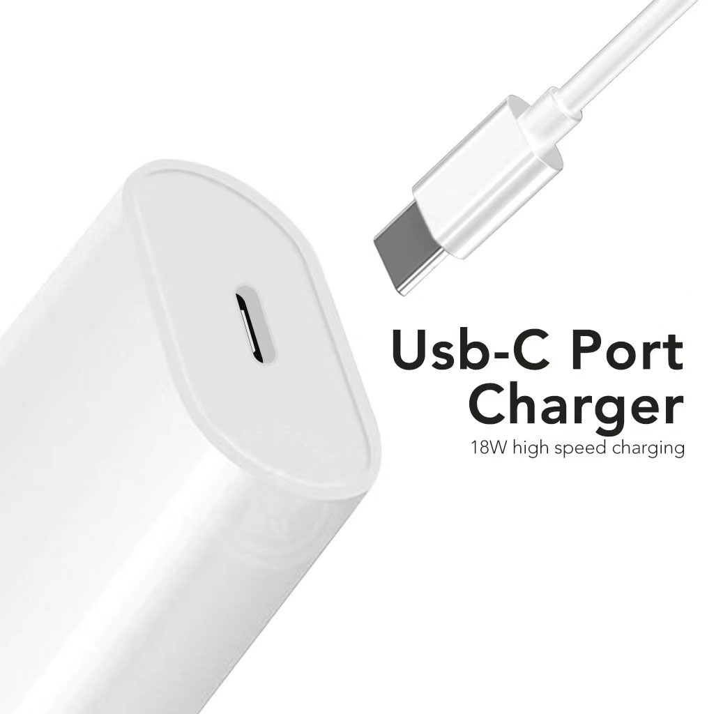 Jual USBC to 18W Power Adapter / USBC to Lightning Cable Kabel Data