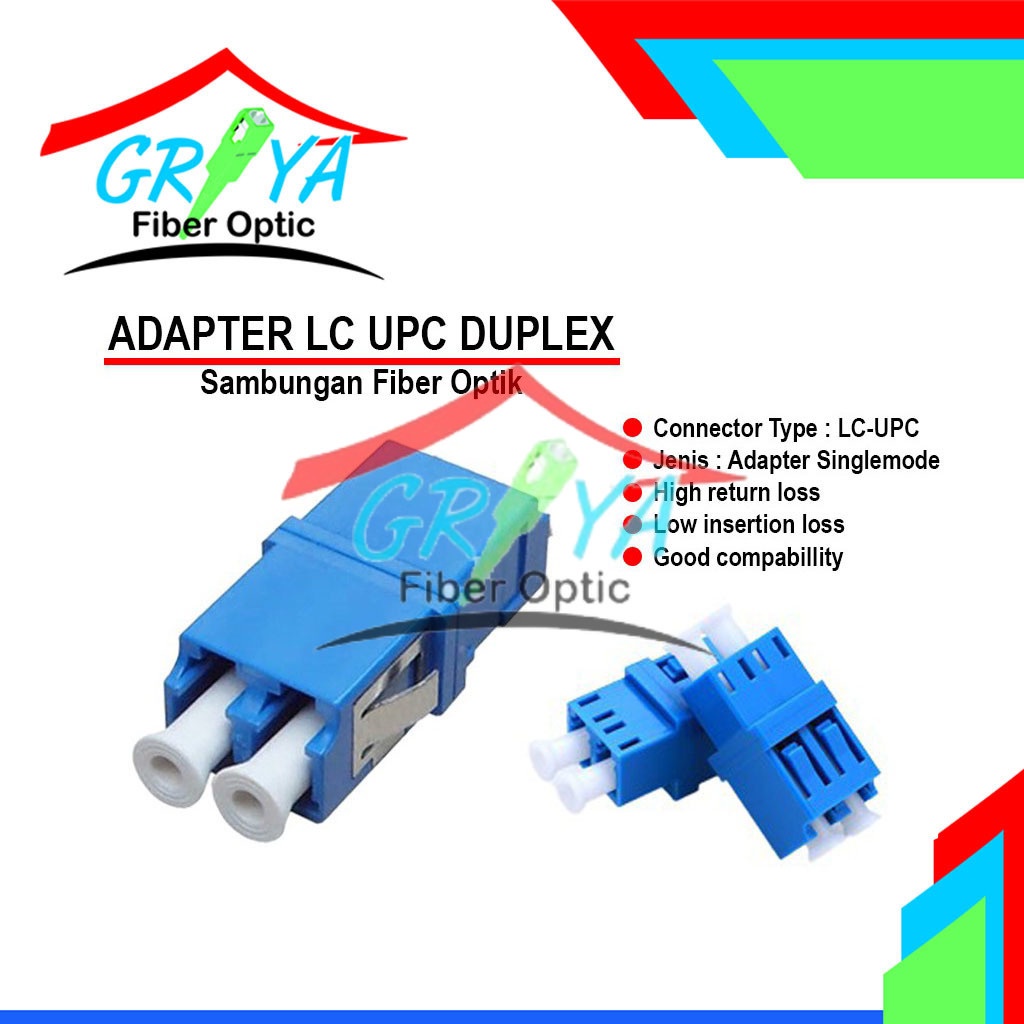 Jual Adapter LC UPC duplex adapter lc Fiber Optik | Shopee Indonesia