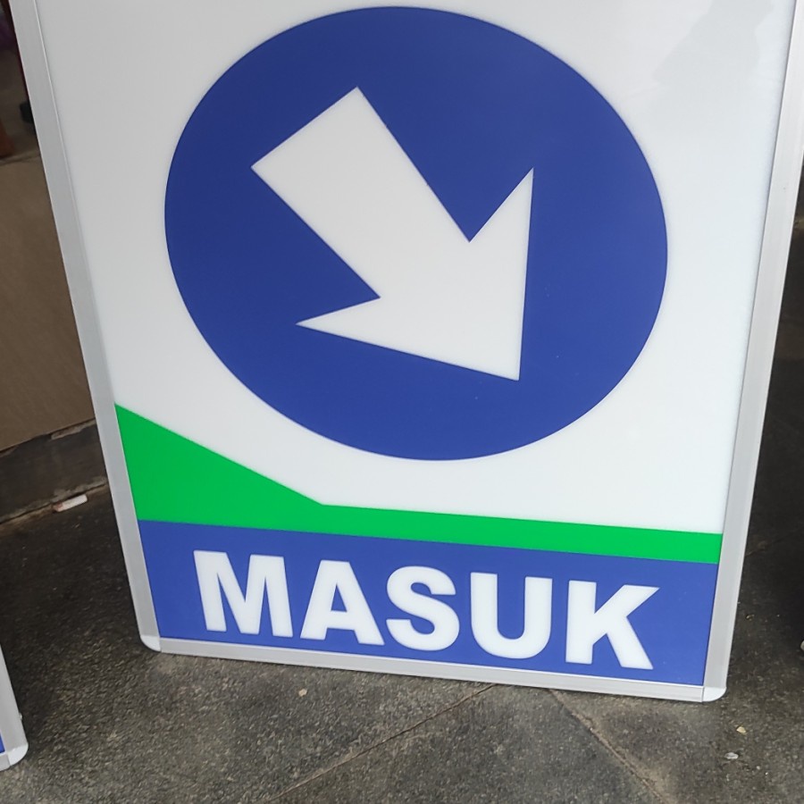 Jual Rambu in out petrashop Rambu keluar masuk petrashop neon box ...