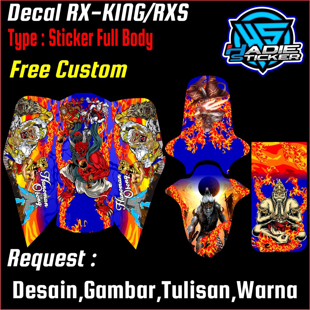 Jual Sticker Decal Full Body RX-KING/RXS (Hanoman) | Shopee Indonesia