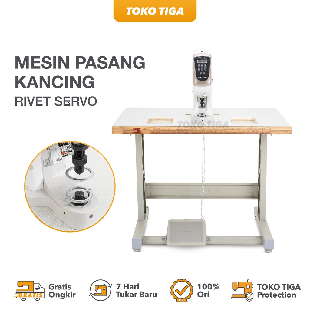Jual Mesin Rivet Servo Snap Button / Mesin Pasang Kancing Otomatis ...