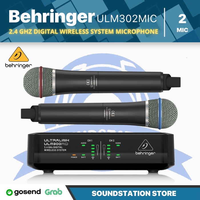 Jual Behringer Ultralink ULM302MIC Digital Wireless Microphone ULM302 ...