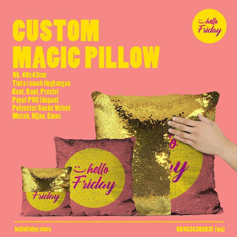 Jual CUSTOM MAGIC PILLOW GOOD QUALITY (KADO) (HADIAH) Shopee Indonesia