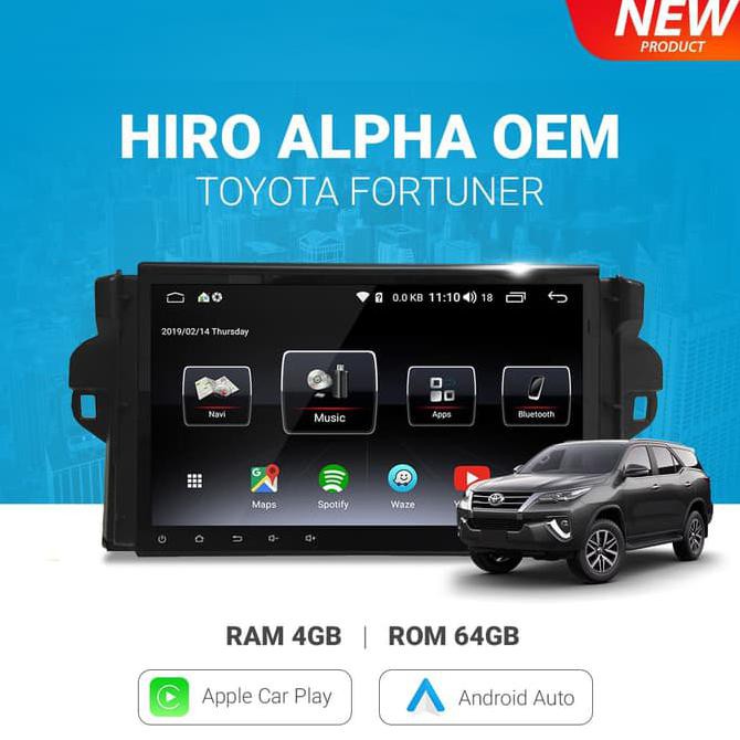 Jual Headunit Android Hiro Alpha Oem Toyota Fortuner Plug N Play Hu