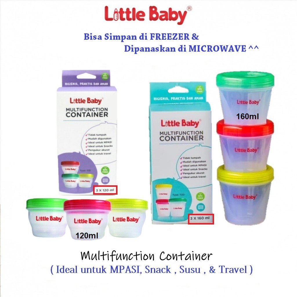 Jual Little Baby Multifuntion Container / Wadah Makanan Bayi | Shopee ...