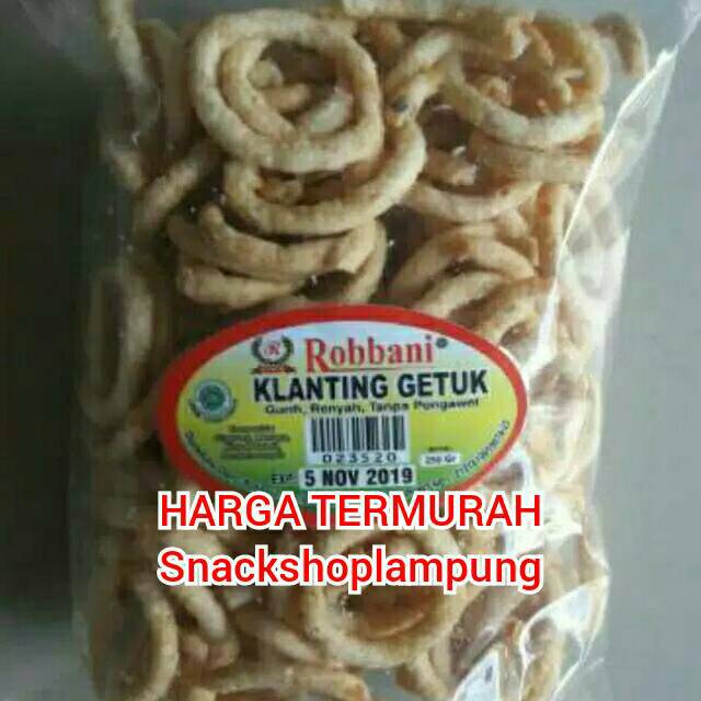Jual TERMURAH Kelanting Klanting Robbani Dari singkong Lampung Netto ...