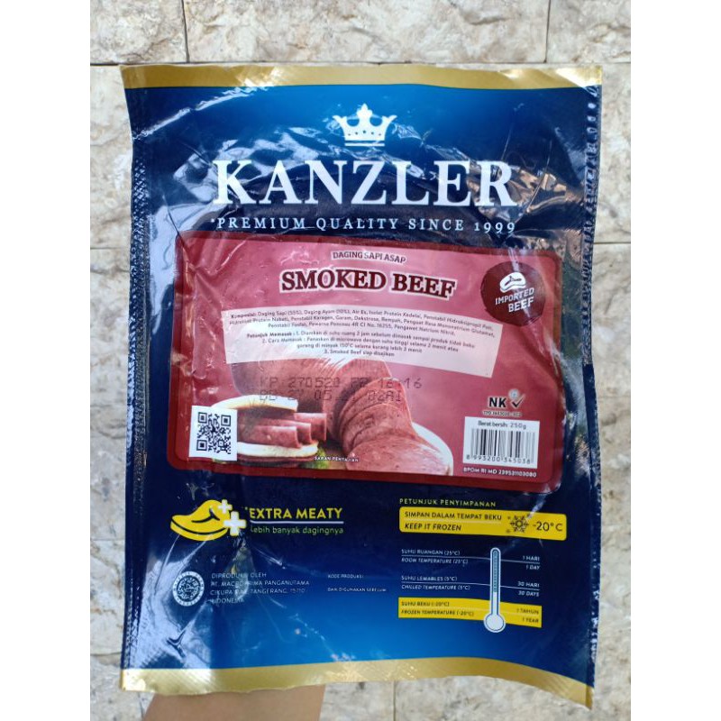 Jual Kanzler Smoked Beef Gram Shopee Indonesia