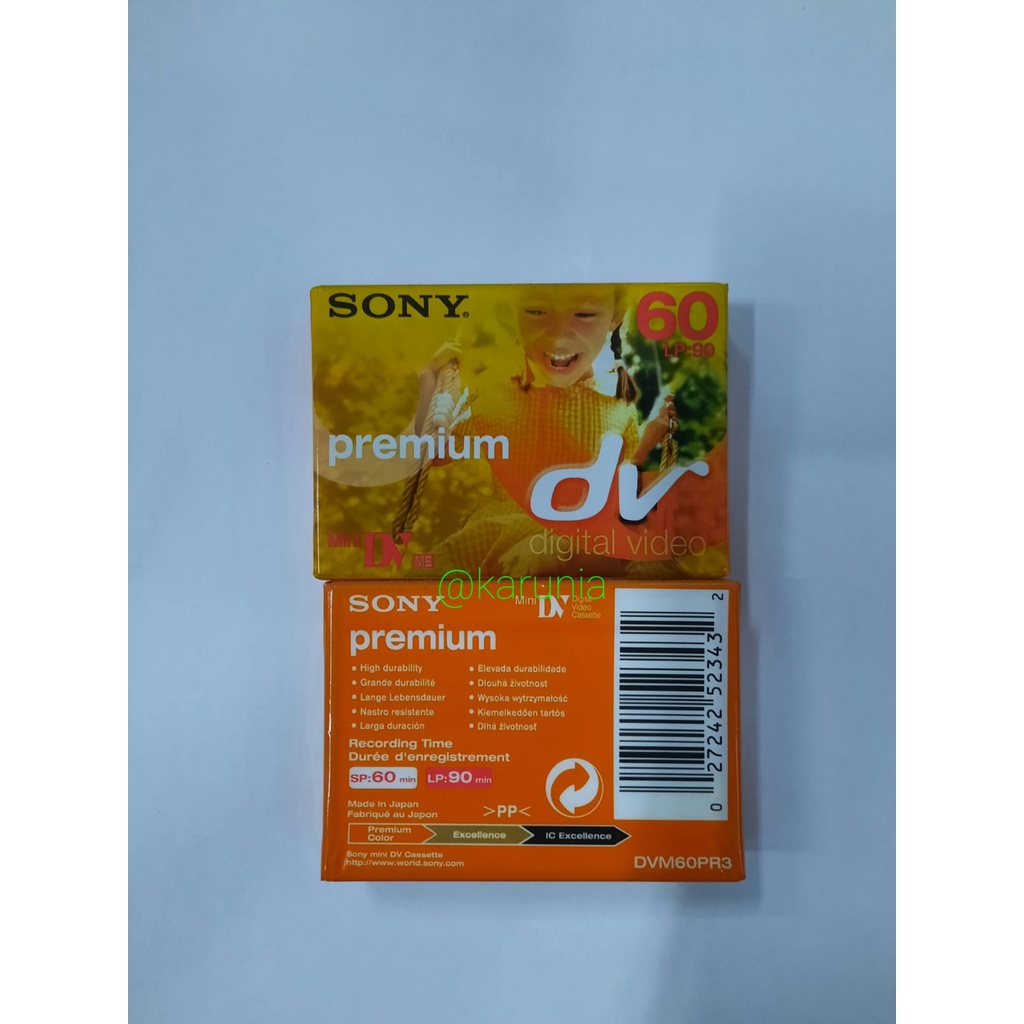 Jual Kaset Mini DV Premium Sony DVM60 / Handycam Shopee Indonesia