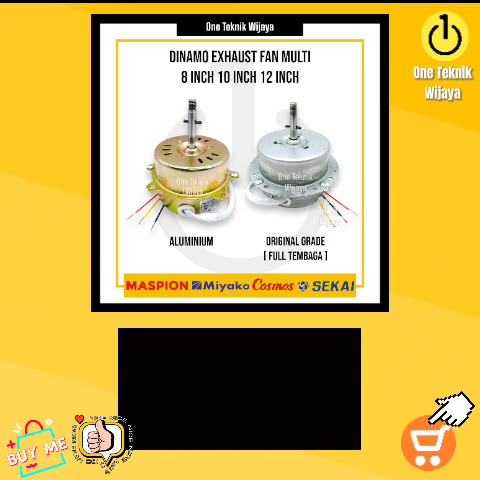 Jual Dinamo Kipas Exhaust Fan Mesin Exos Hexsos Multi 8 inch 10 inch 12 ...