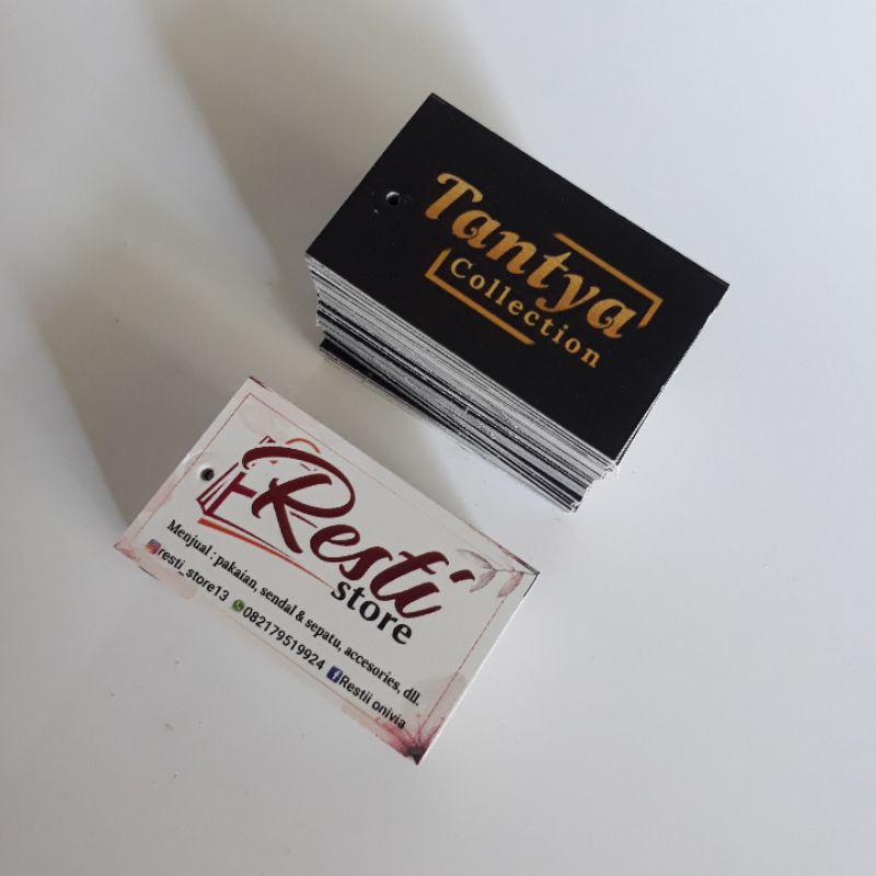 Jual Hang Tag Label Baju Bonus Tali Hangtag Custom Hantag Costum ...